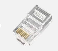 Feiboer colokan Modular CAT5 UTP Ethernet, konektor RJ45 CAT5E CAT6 8P 8C untuk Ethernet kabel RJ45 konektor CAT6
