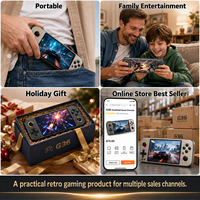 Console de jeu portable rétro en métal G36, écran IPS 4,5'', DDR3 2 Go de RAM, joystick 3D RGB, lecteur de jeux de poche arcade, vente en gros OEM