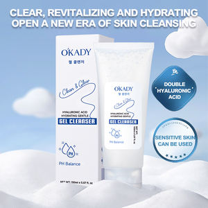 2025 nouveau O'KADY beauté coréenne 150ml <span class=keywords><strong>Double</strong></span> acide hyaluronique traitement de l'acné hydratant doux Gel nettoyant en profondeur pour femmes hommes - Product Image 2