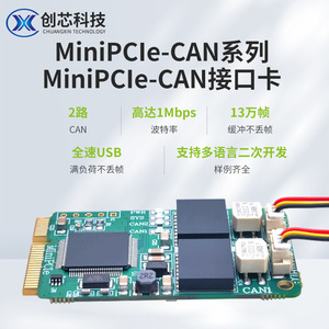 การ์ดเชื่อมต่อ MiniPCIe-CAN MiniPCIe-CANFD PCI Express Mini-to-CAN / อะแดปเตอร์ USB-to-CAN, 3.3V CAN L448 - Product Image 4