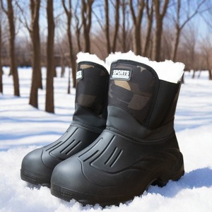 Snow <b>Boots</b> Unisex Mid-Calf Waterproof Slip Resistant Cold Proof Winter Outdoor Wear - Product Image 1