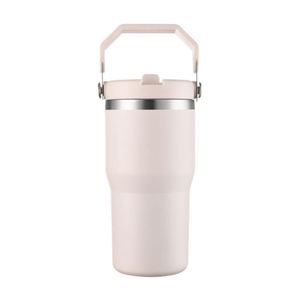 Stainless Steel Car Beverage <b>Cup</b> with Easy Grip Handle, 30oz <b>Double</b> <b>Wall</b> Travel Tumbler for <b>Coffee</b> and Water - Product Image 5