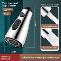 Robinet de cuisine extractible pour évier, douchette télescopique anti-éclaboussures, design moderne et simple, 10 accessoires de pression