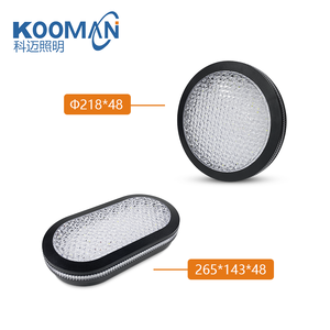 Vòng hình bầu dục bên ngoài bức tường ngoài trời Ánh Sáng IP65 ABS + PS phòng ngủ màu đen trắng 20 + 10W nhựa dẫn vách ngăn ánh sáng - Product Image 2