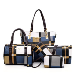 Set di Sei Borse Coordinate Classiche per Trasporto a Tracolla <span class=keywords><strong>o</strong></span> a Spalla, Borse alla Moda e Versatili, Borsa di Lusso per Signore - Product Image 4