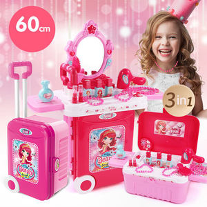 Jouet pour fille : Maquillage, cuisine, jeu d'imitation, maison, ensemble de docteur 3 en 1, valise trolley, jouet éducatif - Product Image 4