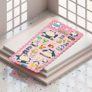 pokemon Marshmallow <b>Stickers</b> Snorlax Korean Cute Character <b>3D</b> Puffy <b>Sticker</b> Diary Laptop Phone Bulk Distributor Wholesale - Product Image 1
