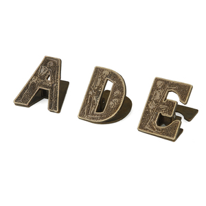 Bảng chữ cái Tiếng Anh chất kết dính Clip kim loại tập tin giấy Clip Văn Phòng TrườNg hóa đơn Chất kết dính gấp ghi chú Thư thư tập tin ràng buộc đảm bảo - Product Image 1