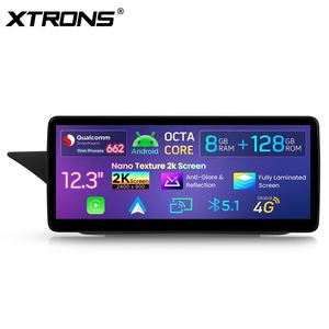 XTRONS Radio con Pantalla Táctil Android de 12.3 Pulgadas para Automóvil Benz Clase E W212/S212 2013-2014 LHD, Pantalla Antideslumbrante 2K, Qualcomm 662 Octa Core, 8+128 GB, 4G - Product Image 4