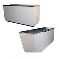 Comptoir de caisse haut de gamme en bois blanc comptoir de caisse ordinateur support de contrôle réception pour bureau de magasin