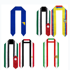 Écharpe de remise de diplôme nationale de football 2026 pour étudiants en échange d'études à l'étranger, unisexe adulte, 72 pouces de long - Product Image 1