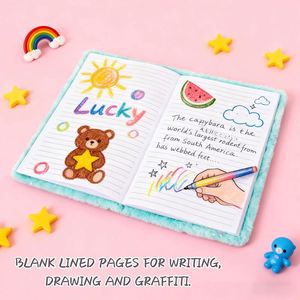 Promotional Customized Hardcover Personalized Fur Notebook Bulk High Quality Eco Friendly <b>Journal</b> for Students - Product Image 3