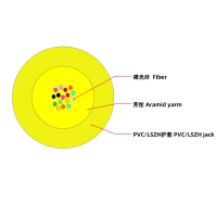 Câble à fibre optique monomode 8-24 fibres G652D/G657A1/G657A2 pour intérieur, fabriqué en usine chinoise