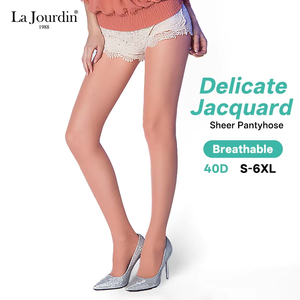 La Jaurdin <strong>Winter</strong> Warm Spandex/Nylon Jacquard Pantyhose Seamless Thick Fleece Lined <strong>Tights</strong> Women Elastic Sexy Opaque Stockings - Product Image 1