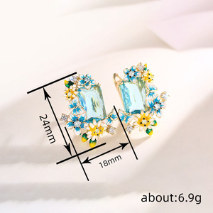 Orecchini a polsino geometrici Daisy da donna, stile naturale, accessori per l'orecchio da indossare tutti i giorni - Product Image 4