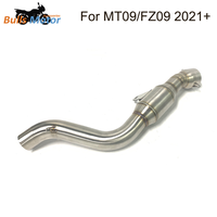 Knalpot untuk Yamaha MT09 FZ09 pipa Header 2021 + MT 09 pipa knalpot baja tahan karat FZ 09 Manifold