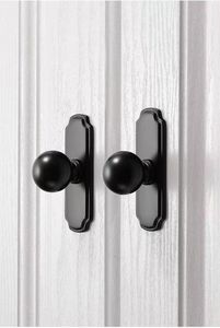 고급 황동 캐비닛 손잡이 및 손잡이형 볼 손잡이 (하단 플레이트 포함) 특가 판매 - Product Image 6
