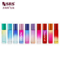 BLPM-10ML anti-fuite vide rose coloré mignon Rose Quartz Roller Ball flacon conteneur pour parfum huile sérum emballage