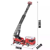 Mould King 17022S 4886PCS Serie de ingeniería RC Fire Ladder Truck Building Block Model Technical Educational Toy Festival Gift
