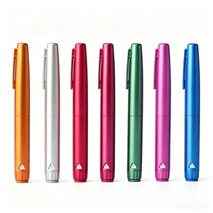 <b>Gold</b>-Plated Reusable Plastic Injection <b>Pen</b> 0-60IU Compatible with 3ml Glass Vial for Skin Care Dosing - Product Image 2