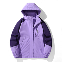 Aoyema Veste de randonnée imperméable Hommes Femmes Coupe-vent Camping Chasse Cyclisme Trekking Manteau de pêche Hommes Veste d'extérieur