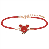 Bracelet corde rouge ajustable 12 signes du zodiaque, bijou de charme tissé à la main, cadeau d'amitié pour couple, nouveauté