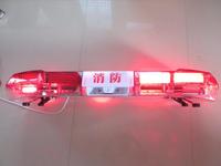 Barra de Luces Intermitentes para Bomberos, Barra de Luces Estroboscópicas Rojas para Vehículos de Emergencia con Altavoz y Sirena, Barra de Luces de Advertencia, Luz de Baliza