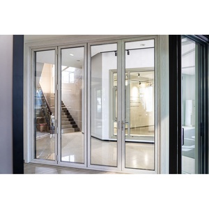 Transparent Home Balcony Round <b>Partition</b> <b>Door</b> Glass Sliding Folding <b>Doors</b> Pakistan for Restaurant - Product Image 4