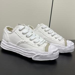 Chaussures de sport rétro personnalisées de luxe pour hommes et femmes, en toile décontractée, MMY, lacets, respirantes, simples, blanches, pour la marche - Product Image 3