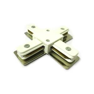 Connecteur de couleur X-White pour rail de spot LED monophasé pour les installations de centres commerciaux, supermarchés, bureaux, aluminium PVC - Product Image 1