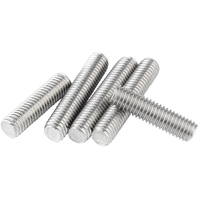 A2/A4 Stainless Steel All Threaded Stud Rod, 304/316 Marine Grade Anti-Rust Threaded Bar High Strength Fastener for Construction