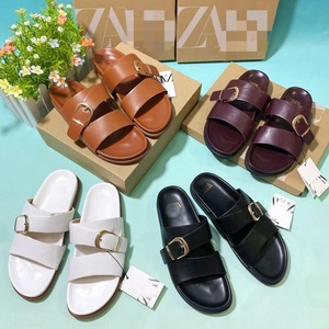 ZAZ - Sandalias Planas de Diseño de Lujo, Mocasines Personalizados con Hebillas Metálicas, Zapatos de Moda para Mujer - Product Image 3