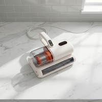 Aspirateur anti-acariens sans fil à faible bruit et forte aspiration de 13 kPa, filtre HEPA sec, sans sac, USB, pour hôtel et voiture, nettoie efficacement les lits