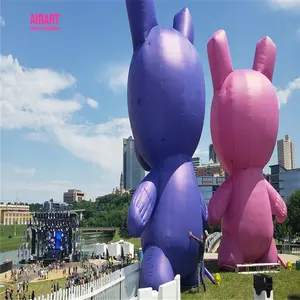 6m/20ft groß lila und rosa Farbe Cartoon Werbung aufblasbaren Spielzeug Modell Ballon zum Verkauf