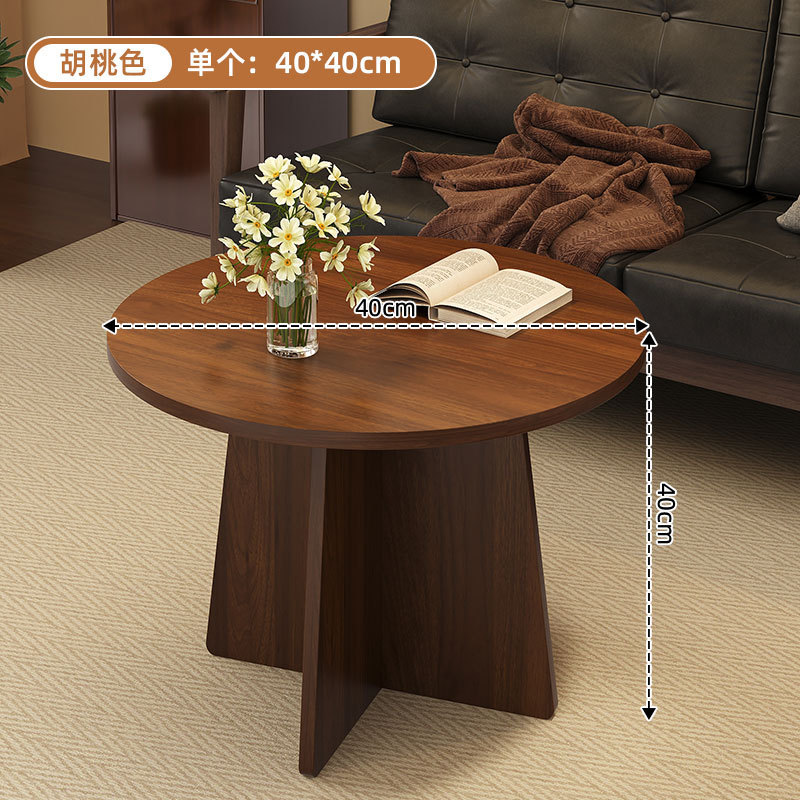 [Round Style] Dark Walnut, Diameter 40cm, Height 40cm