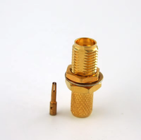 Cable de Antena LMR240, Cable Eléctrico Impermeable RF Coaxial, Conector Hembra SMA RF Coaxial para Montaje en Panel