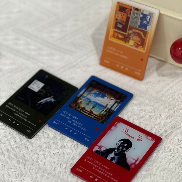 Wholesale Acrylic Lyrics Card Embedded NFC Chip Customized Design Celebrity Merchandise Game Freebies Concert Ticket Stubs