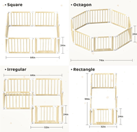 Barrière de sécurité pliable en bois pour bébé, portable et robuste avec boucle de verrouillage, couleur et taille personnalisables pour les enfants de 2 à 4 ans