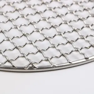 Multi-purpose round Stainless Steel Cross Wire Grill Mesh Steam Cooled and Rack Mounted for Baking Dishes & Pans