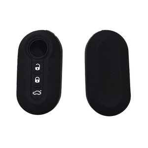 Cover in Silicone per Chiave <span class=keywords><strong>Auto</strong></span> Compatibile con <span class=keywords><strong>Fiat</strong></span> 500 Ducato Panda <span class=keywords><strong>Bravo</strong></span> 2 Lancia Musa Grande Punto <span class=keywords><strong>Accessori</strong></span> per Chiavi <span class=keywords><strong>Auto</strong></span> - Product Image 2