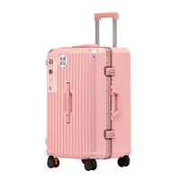 Nouvel arrivage Bagage à main en aluminium de haute qualité avec serrures TSA Valise spinner coque rigide en métal tendance et cool