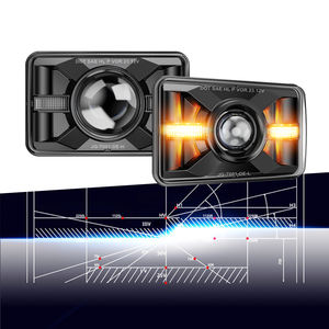 ไฟหน้า LED สีขาวแบบลำแสงสูง-ต่ำ กันน้ำ กำลังสูงสุด ขนาด 4x6 นิ้ว - Product Image 1