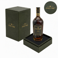 Boîtes à vin rigides de luxe faites à la main avec revêtement UV pour l'emballage cadeau de vin, de tequila et de soda
