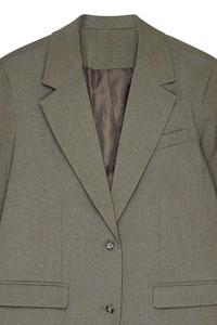 OEM-su misura-all'ingrosso-di elegante blazer monopetto da <span class=keywords><strong>donna</strong></span> da ufficio personalizzato per <span class=keywords><strong>donna</strong></span> abito <span class=keywords><strong>oversize</strong></span> - Product Image 3