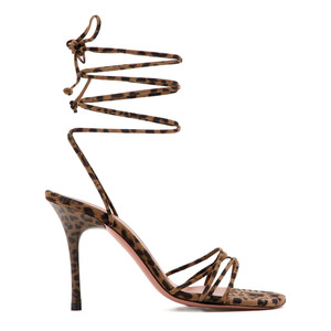 <span class=keywords><strong>Zapatos</strong></span> <span class=keywords><strong>de</strong></span> Diseñador 2026, Sandalias <span class=keywords><strong>de</strong></span> Tacón Delgado con Tiras Finas y <span class=keywords><strong>Cordones</strong></span>, Estilo Leopardo, para Fiestas, Súper Modernas - Product Image 1