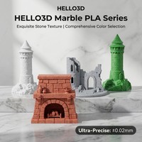 Filament 3D en PLA HELLO3D Rainbow Marble 1KG 1.75mm, tiges de moulage en nylon fibre de carbone effet soie 330m, certifié ISO REACH ROSH 220C