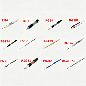 Cables Coaxiales RF de la Serie RG de Fábrica: <span class=keywords><strong>RG58</strong></span>, RG223, RG142, RG400, RG316, RG178, RG179, RG402, RG405, RG303, RG8U, RG213, RG214 - Product Image 1