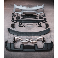 Auto corps systèmes pour Porsche Cayman 718 982 16-21 à GTS avant pare-chocs avant et arrière à lèvres tuyaux d'échappement spoiler feu arrière