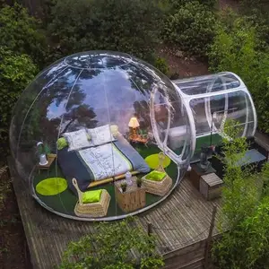 Tenda gonfiabile del prato inglese della tenda della cupola di campeggio della tenda della bolla della bolla libera della fiera commerciale della bolla del ventilatore 3m della bolla della stanza gonfiabile trasporto libero