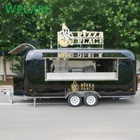 WECARE Concession Foodtruck Remorque de Restauration Mobile Food Truck Shawarma Grill Glaces Italiennes Food Truck Taco avec Congélateur
